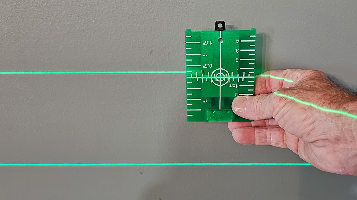 Using Target with Heuper Laser Level