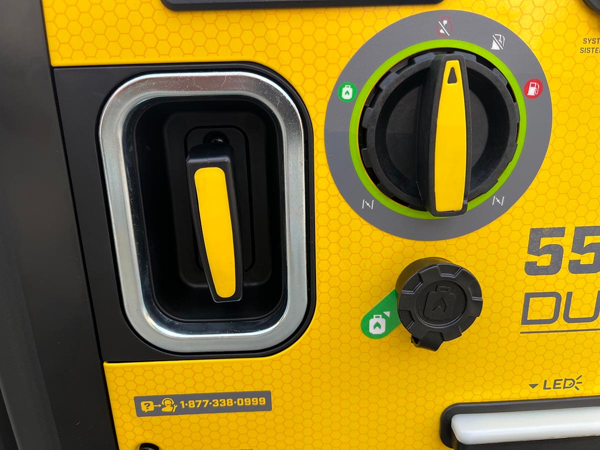 Champion inverter generator controls