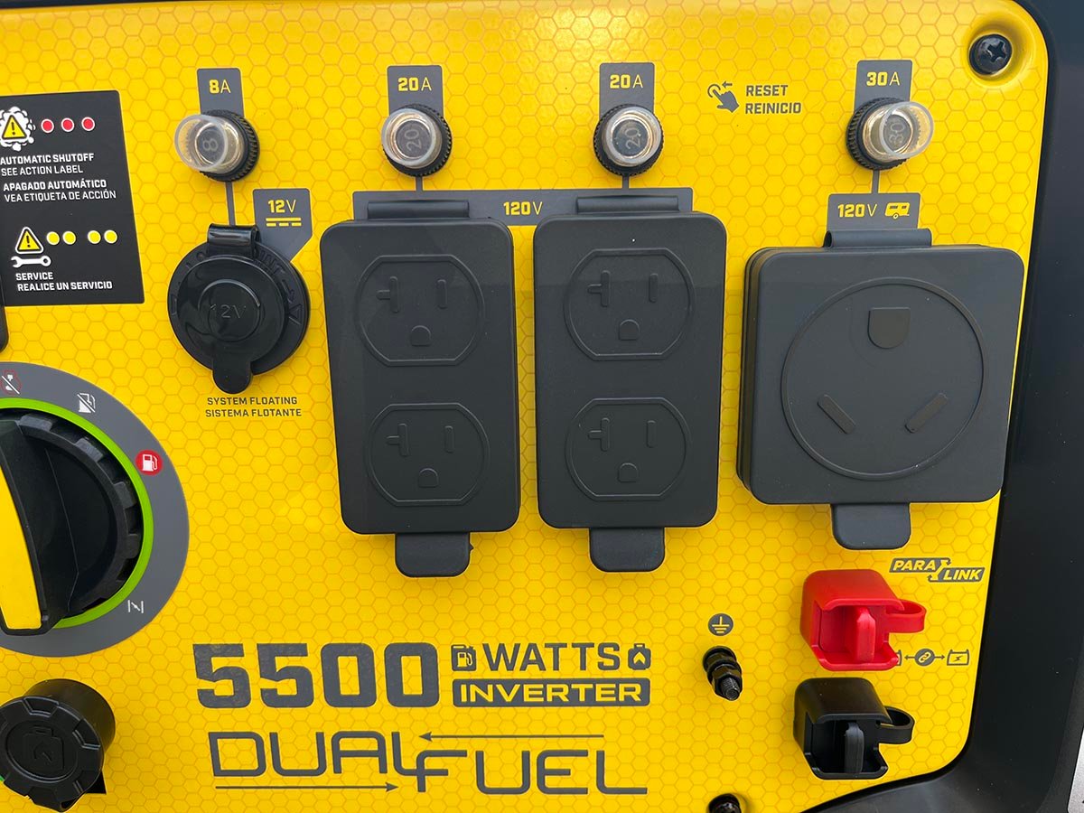 Champion inverter generator outlets