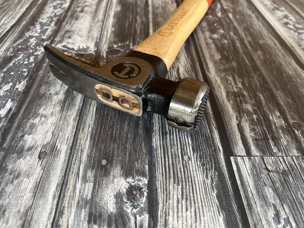 Crescent framing hammer pegged socket