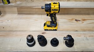 DeWalt multi-head drill with incuded heads