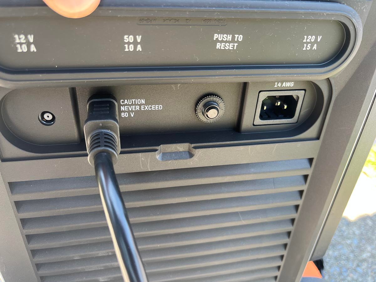 Enphase IQ solar generator charge ports