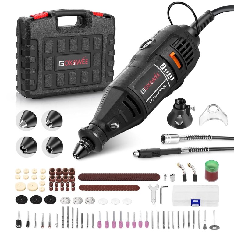 Goxawee Rotary Tool Kit on white background