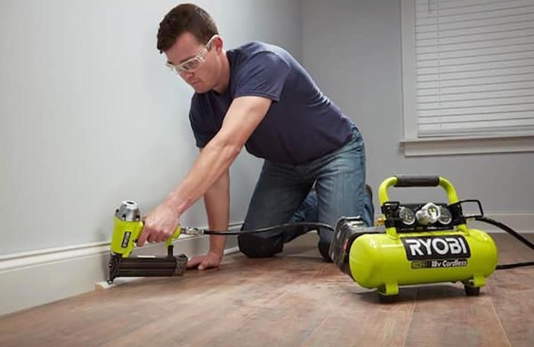 Home Depot Gift Guide Ryobi One+ 18V Cordless 1-Gal. Air Compressor Kit