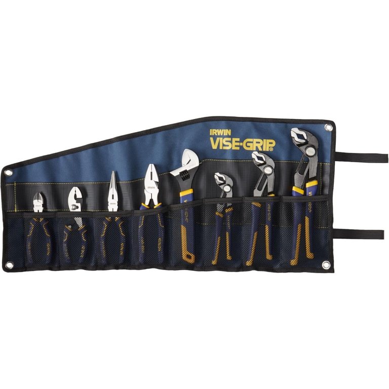 Best Pliers Option: Irwin Vise-Grip GrooveLock 8-Piece Pliers Set