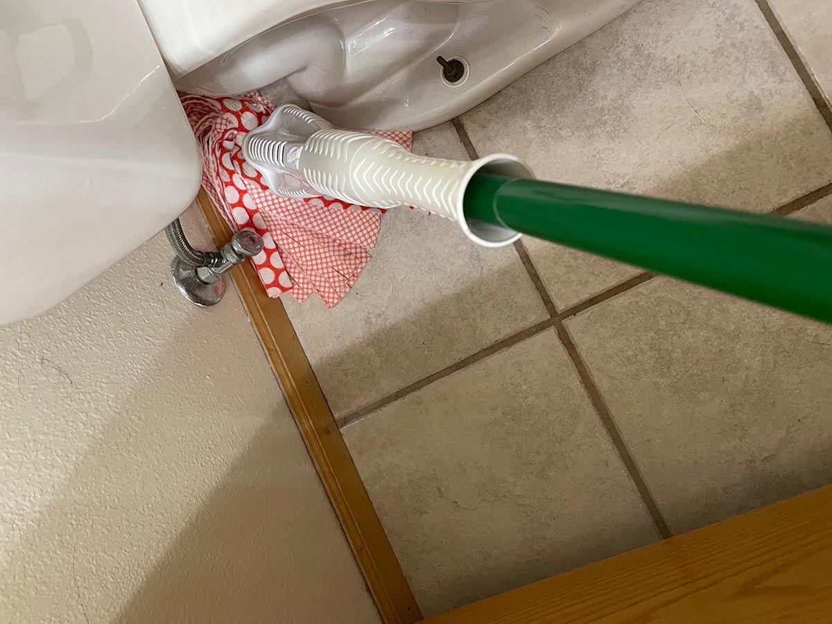 Libman Wonder mop during use