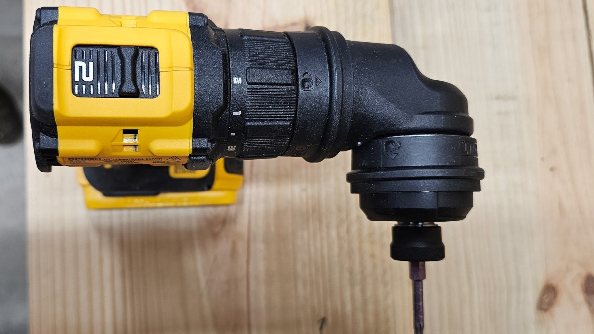 Offset on the DeWalt multi-head drill
