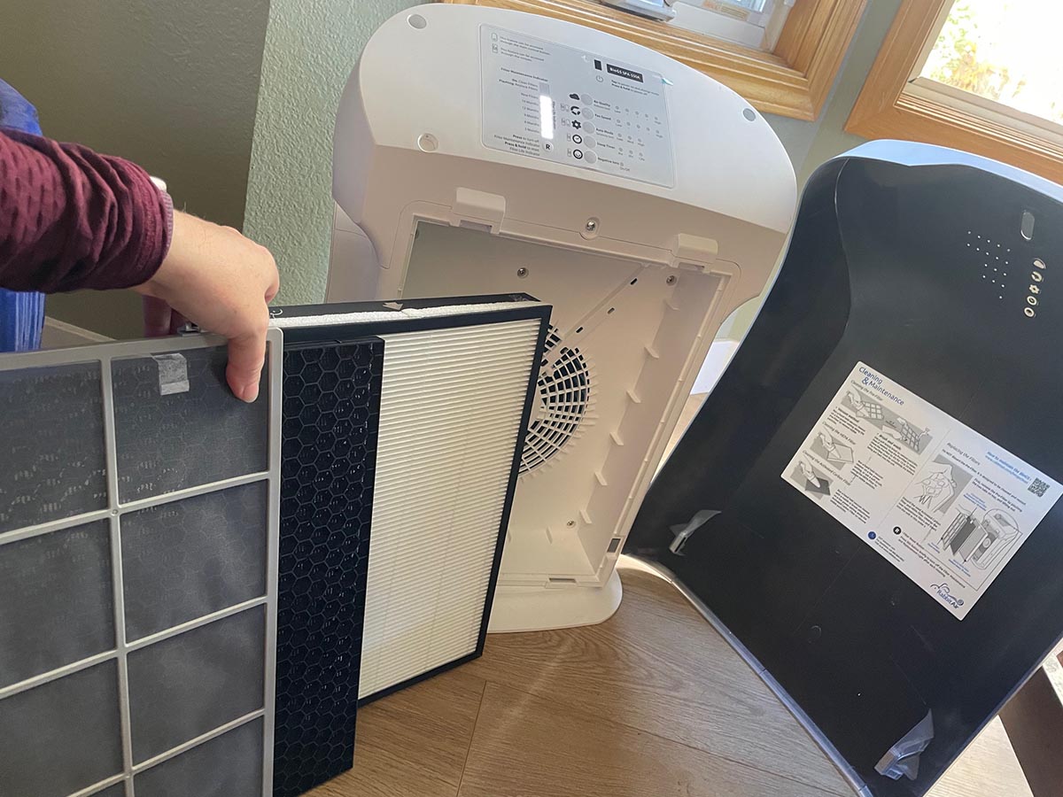 Rabbit Air BioGS 2.0 Air Purifier disassembled