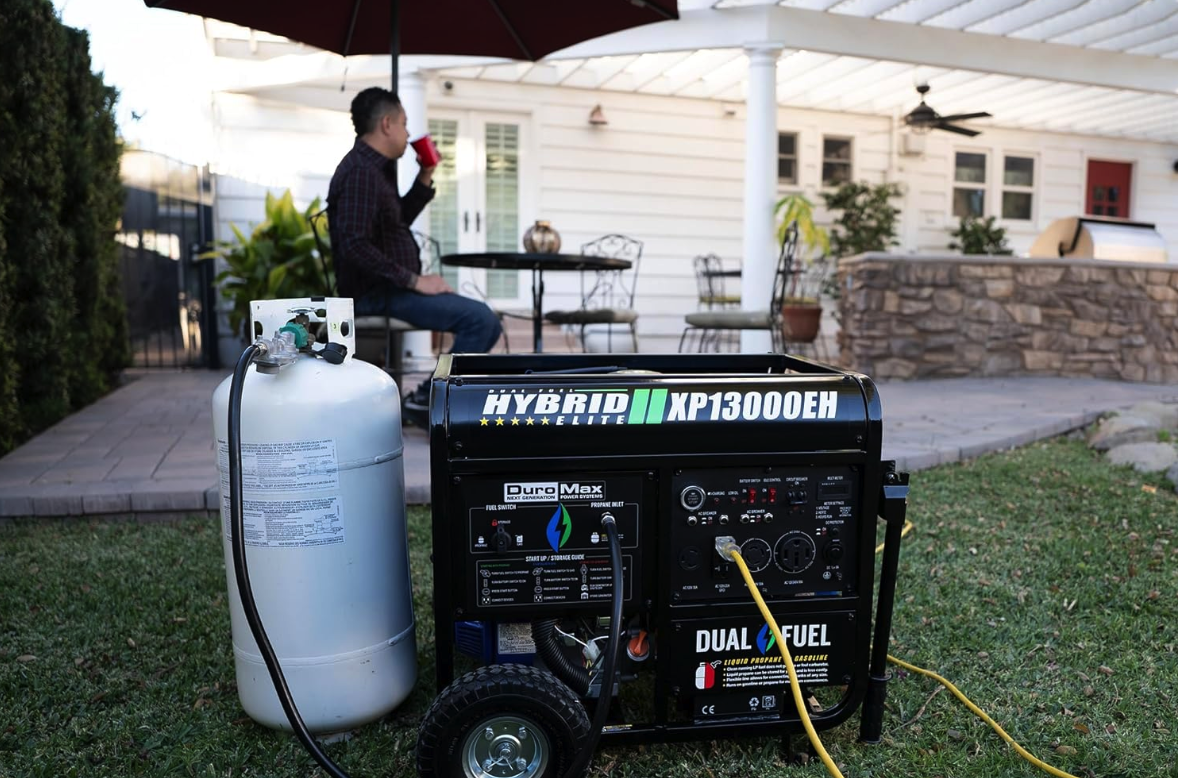 DuroMax XP13000EH Dual Fuel Portable Generator on sale for Prime Day