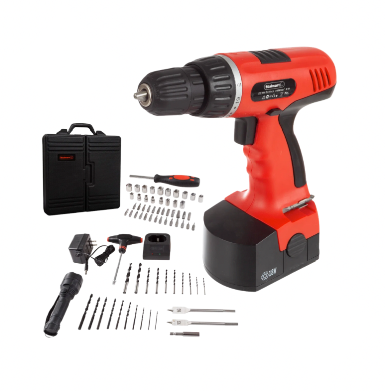 Stalwart 18V Cordless Drill Set – 78-Piece Tool Set on sale for way day
