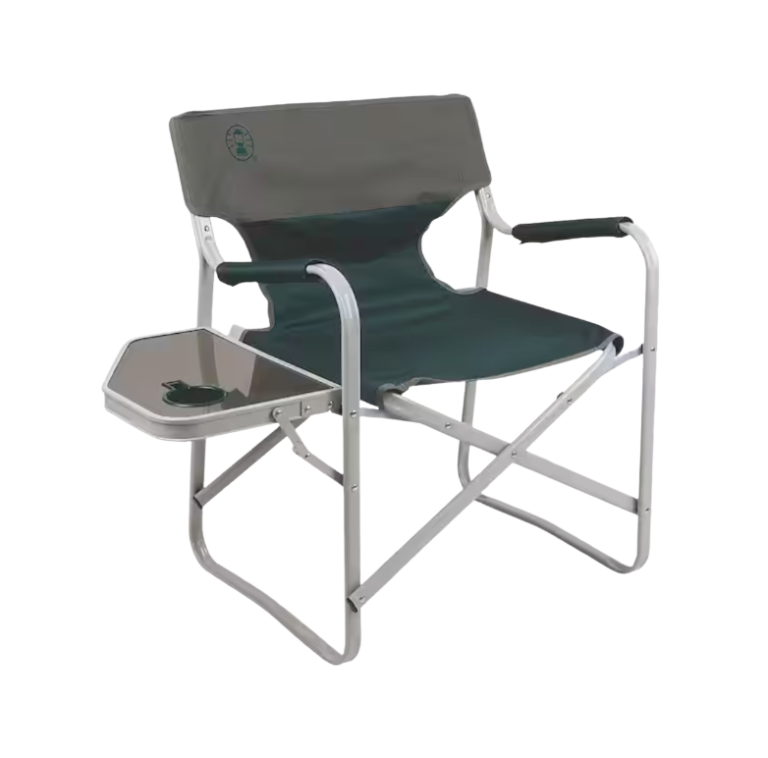 Home Depot Gift Guide Coleman Outpost Elite Deck Chair with Side Table