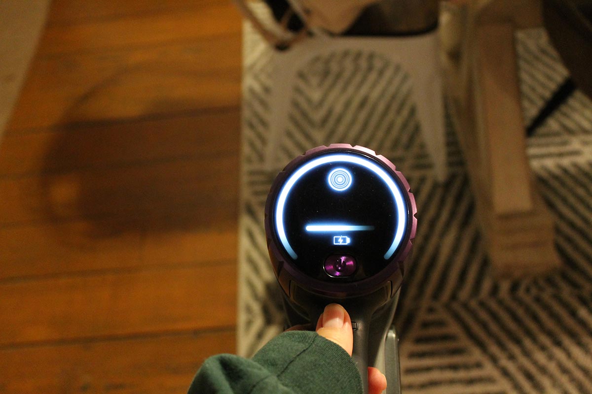 Shark PowerDetect display