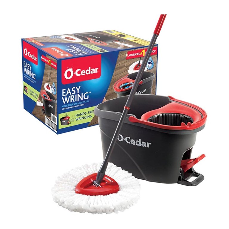 The Best Mop for Laminate Floors Option O-Cedar EasyWring Spin Mop & Bucket System