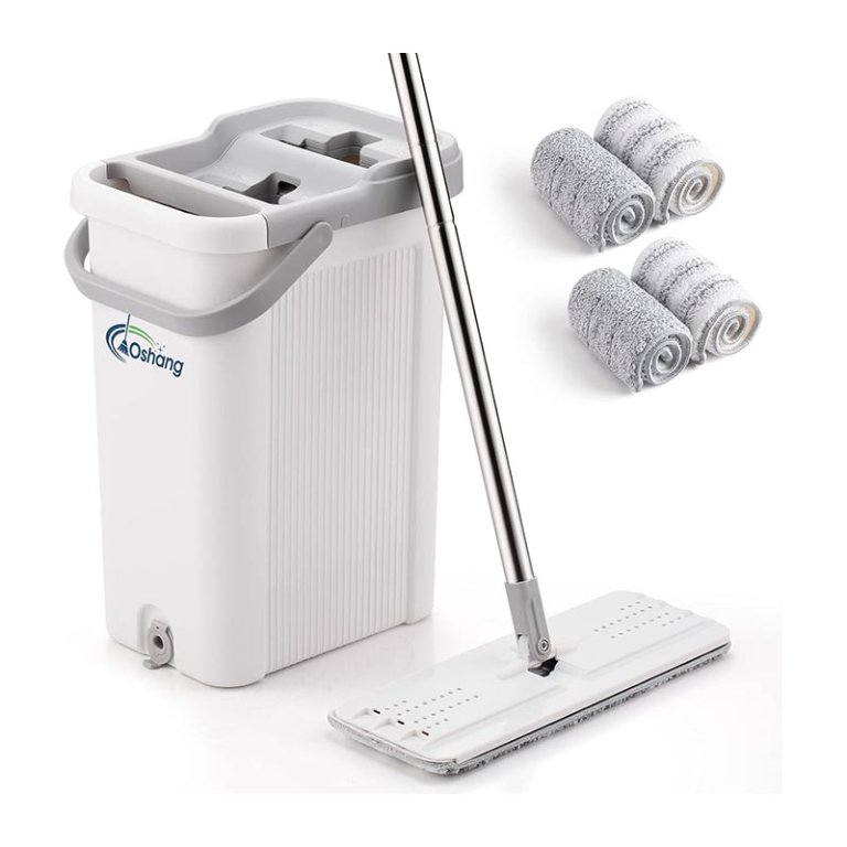 The Best Mop for Laminate Floors Option Oshang Flat Floor Mop and Bucket Set
