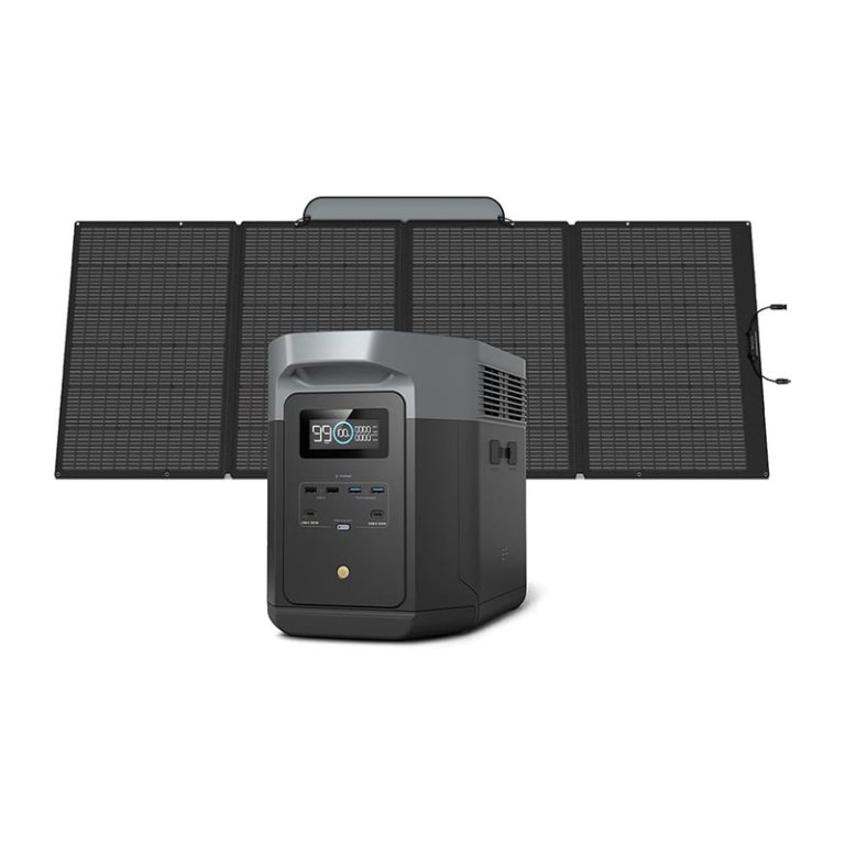The Best Portable Generator Option EcoFlow Delta 2 Max Power Station With Solar Panel
