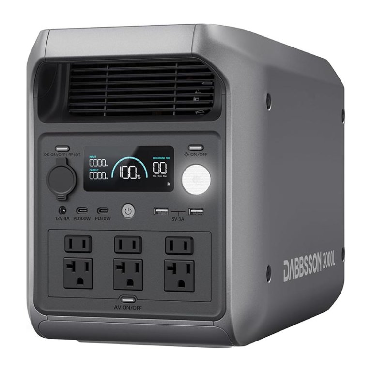 The Best Portable Power Stations Option Dabbsson 2000L Portable Power Station