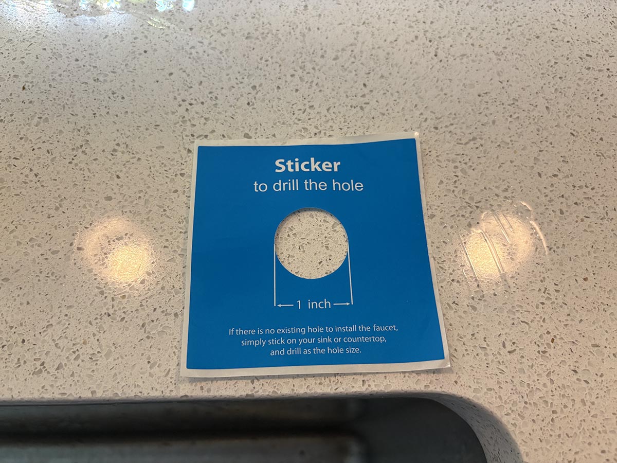 Waterdrop X12 Pro drill hole guide