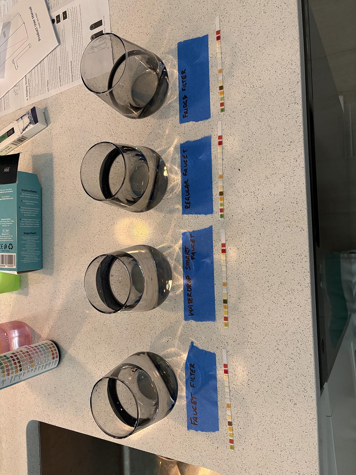 Waterdrop X12 Pro drinking water test