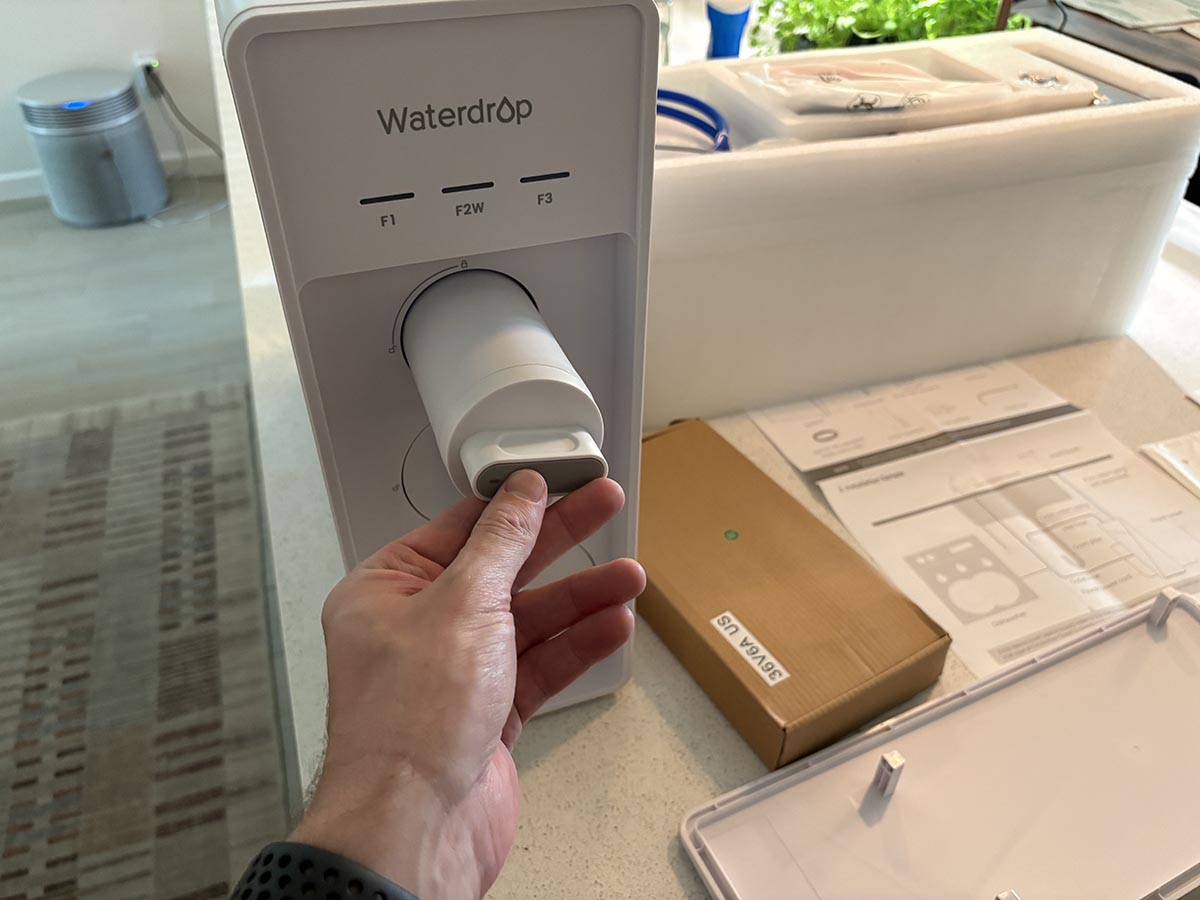 Waterdrop X12 Pro filter install
