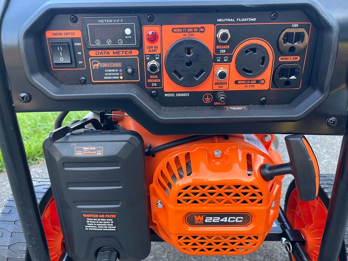 Wen portable generator 30 amp outlets