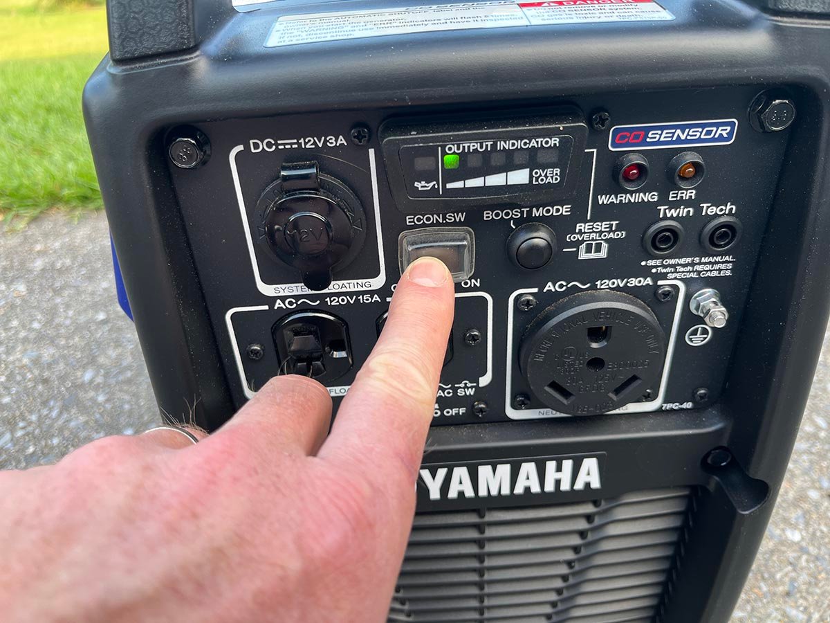 Yamaha inverter generator eco switch