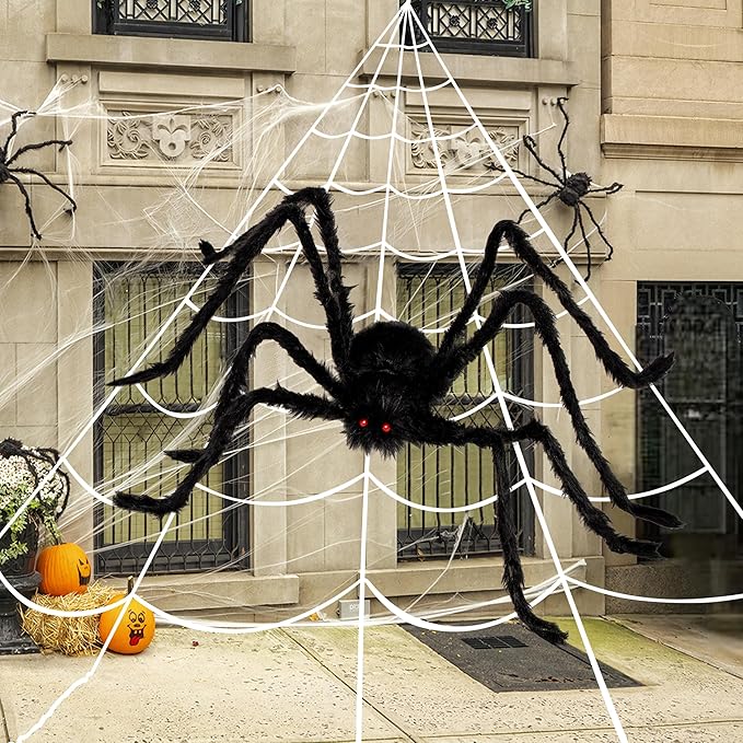 The Best Halloween Decorations on Amazon for quick delivery, giant spider