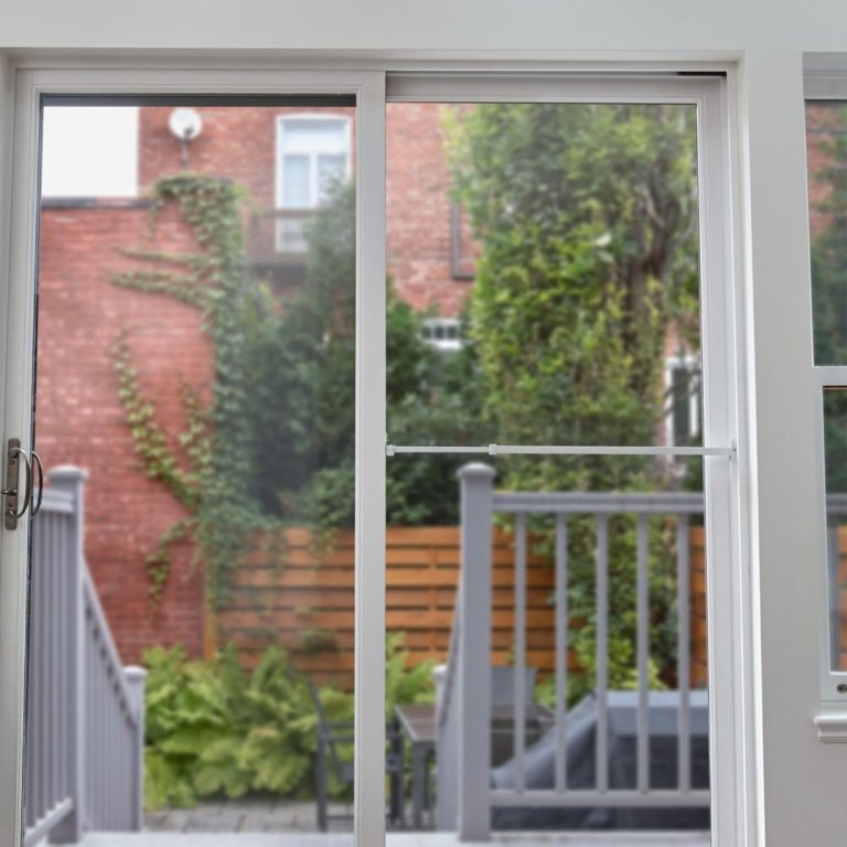 Ideal Security Patio Door bar in place