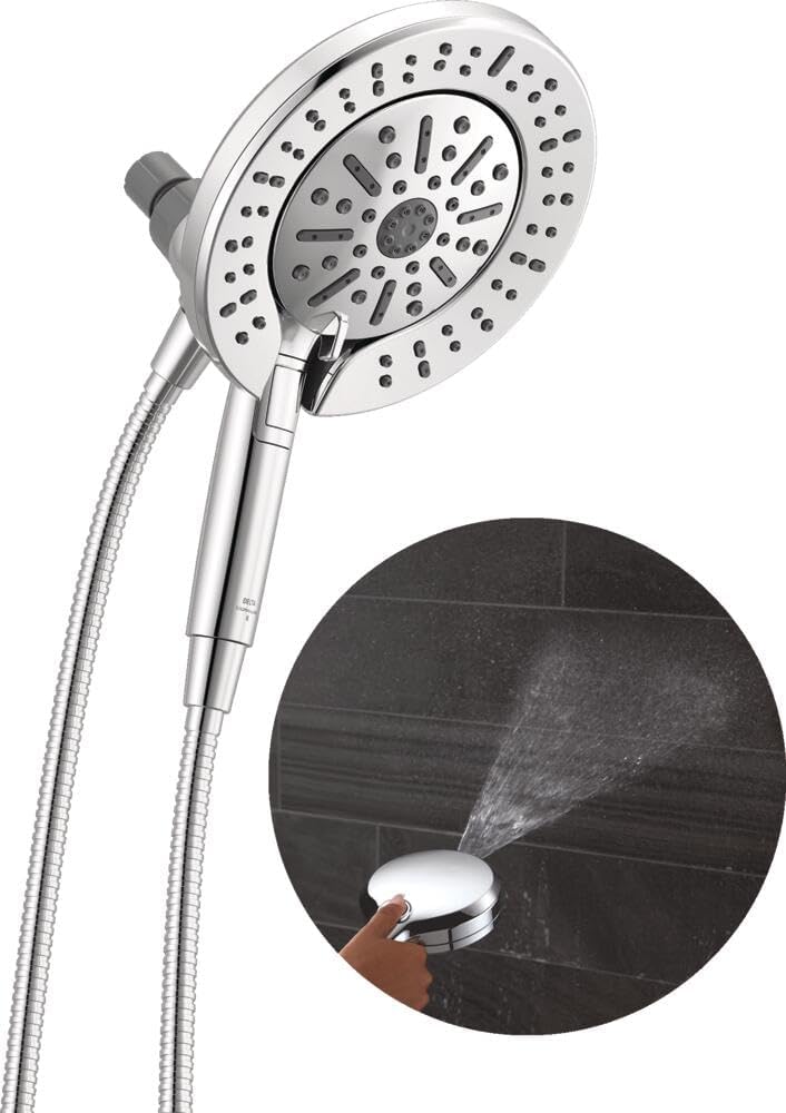 Delta 6-Setting In2ition 2-in-1 Dual Shower Head Early Black Friday Showerhead Deals on Amazon Start at $20