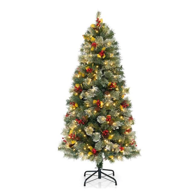 Best Early Black Friday Christmas Tree Deals Costway 5-ft Pre-Lit Green Tree