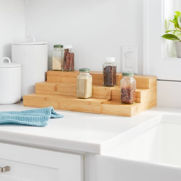 Brightroom Bamboo Expandable Spice Rack