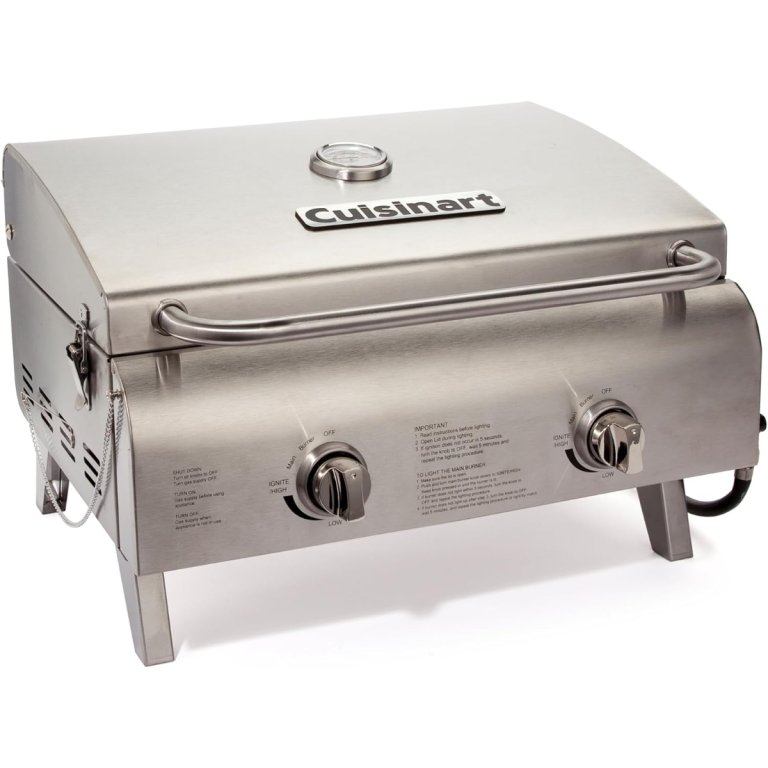 Cuisinart Chef Style Tabletop Portable Propane Gas Grill