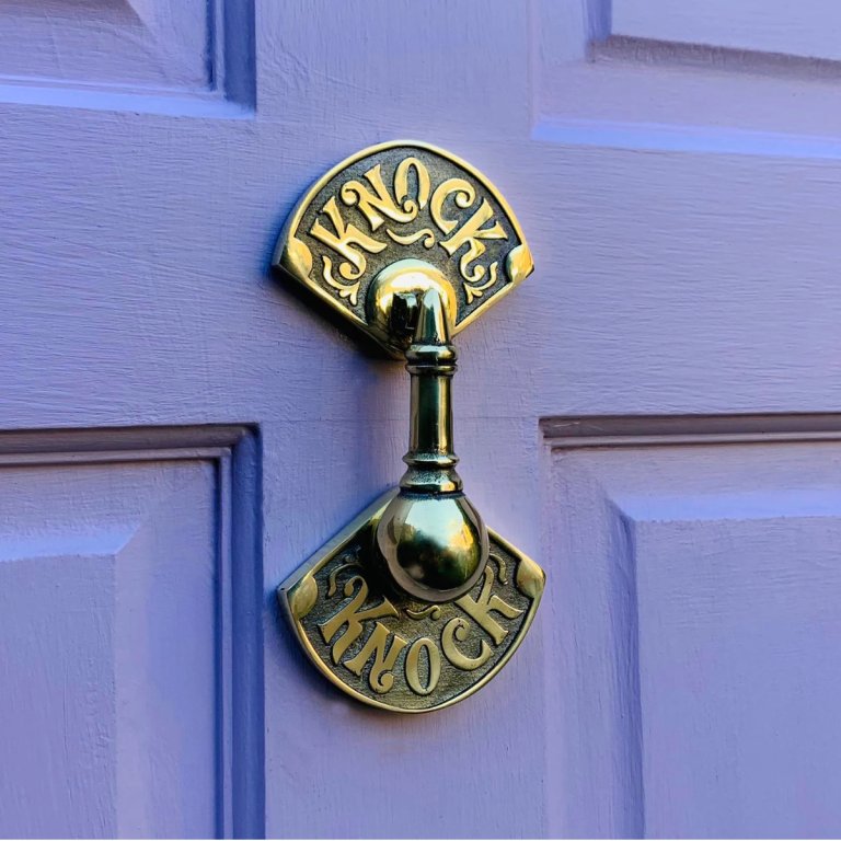 Handmade Brass Door Knocker - herarayhardware