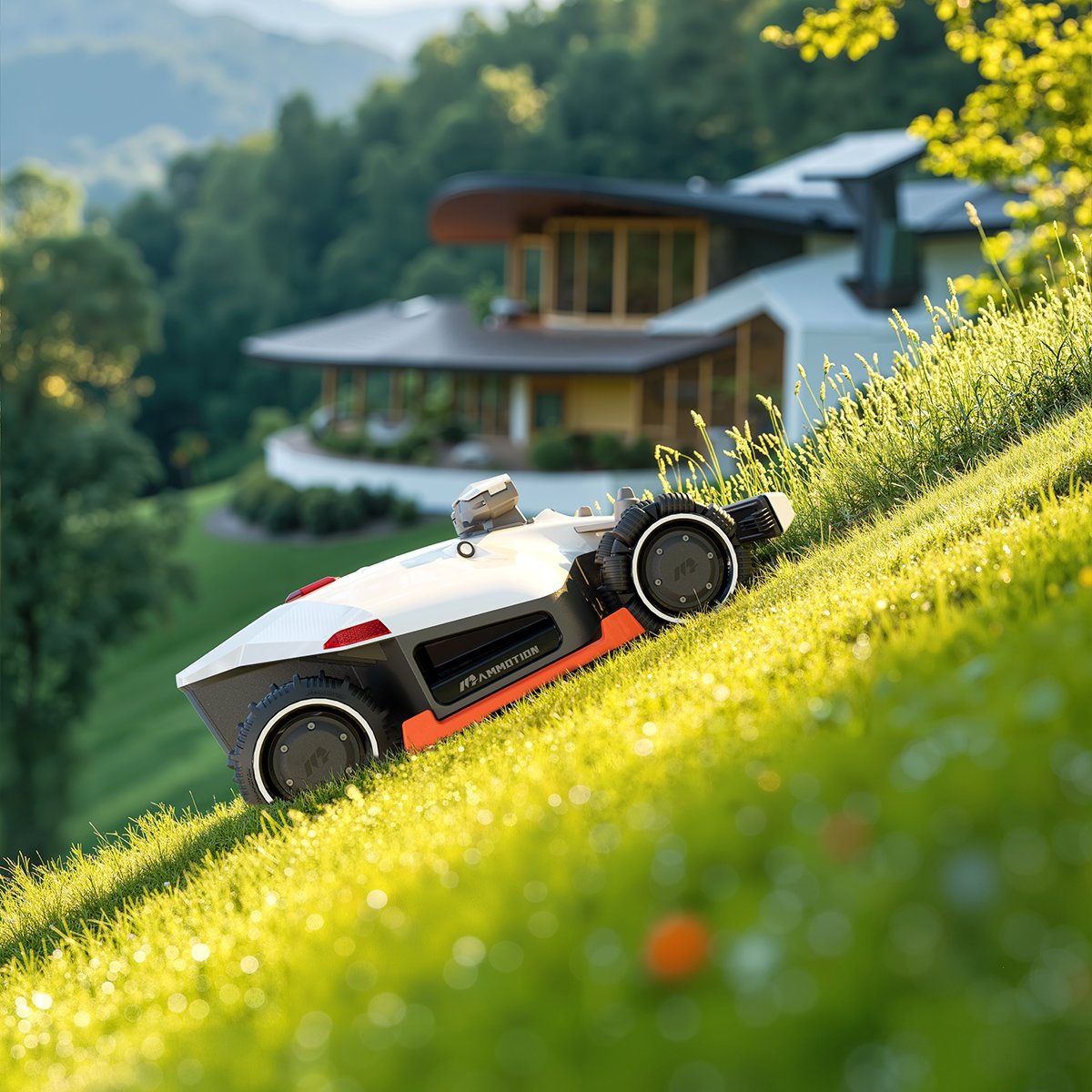 The MAMMOTION LUBA 2 AWD robot mower.