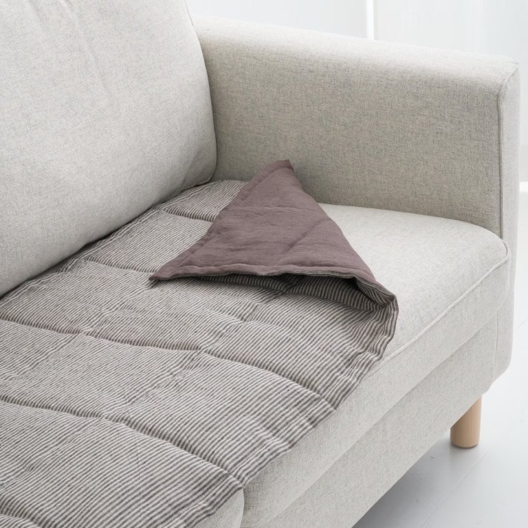 Linen Couch Slipcover for Dogs and Kids - LinenCocon