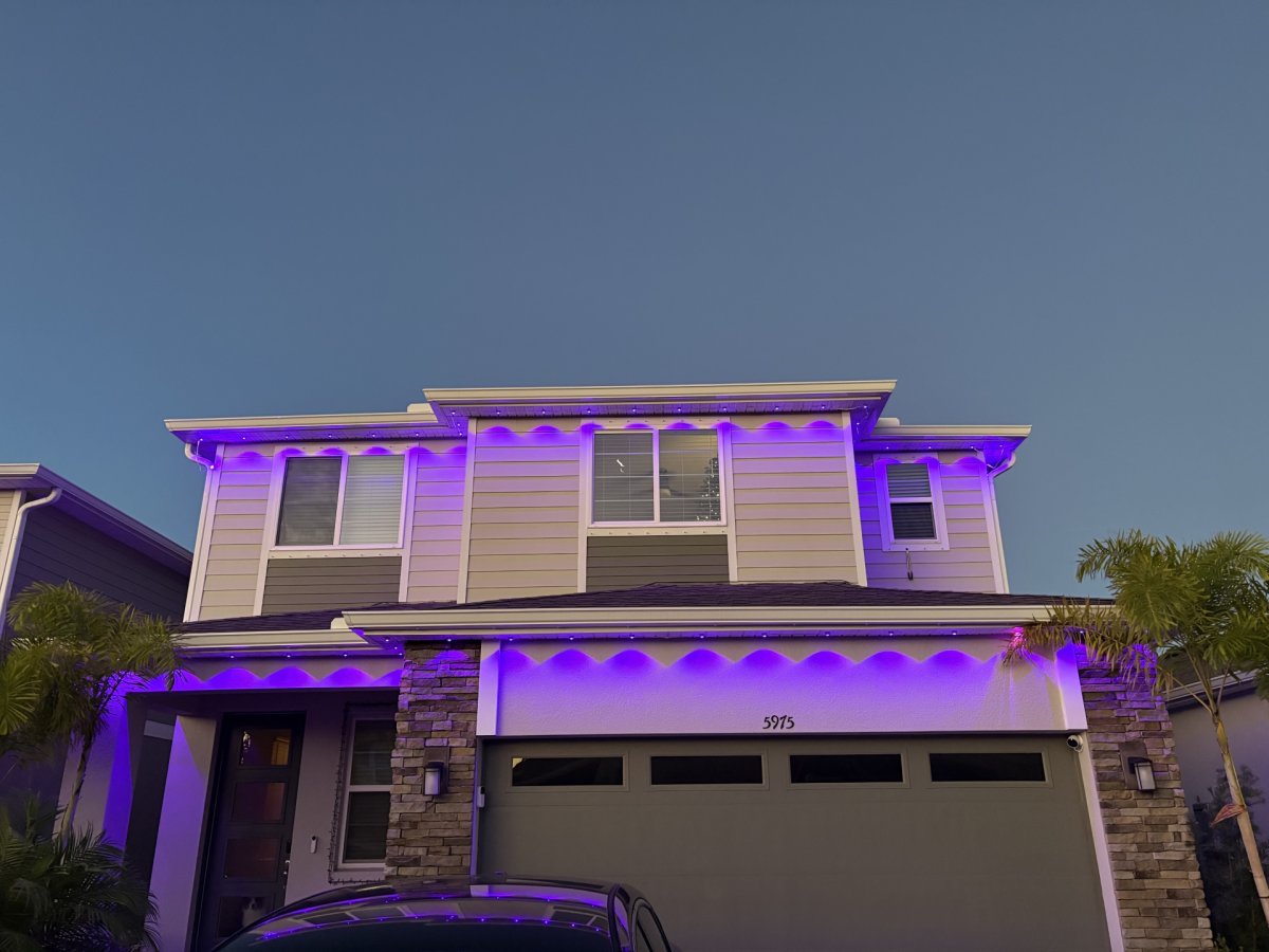 Lumary outdoor lights full house dusk