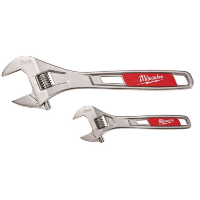 Milwaukee 2-Piece Adjustable Wrench Set