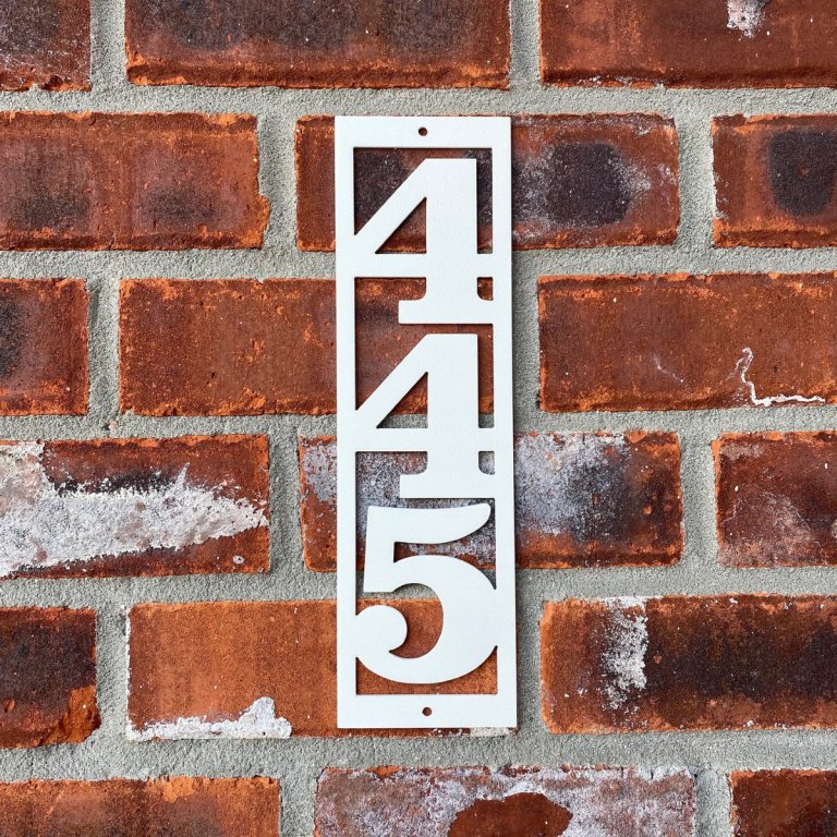 Modern House Numbers - MagnoliaSteelDecor