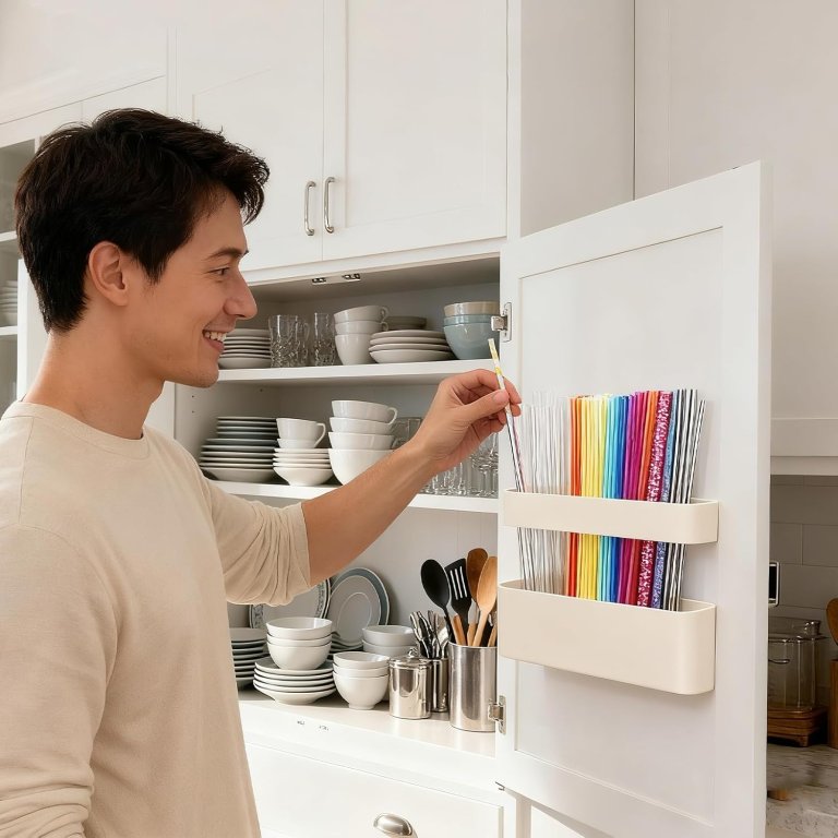 MoodLife 2-pack Silicone Straw Holder