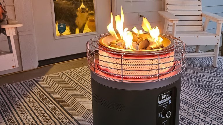 No soot means it can be used on a covered porch