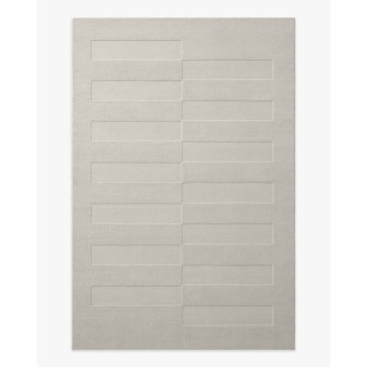 Ryder Dove Grey Plush Rug Ruggable on white background