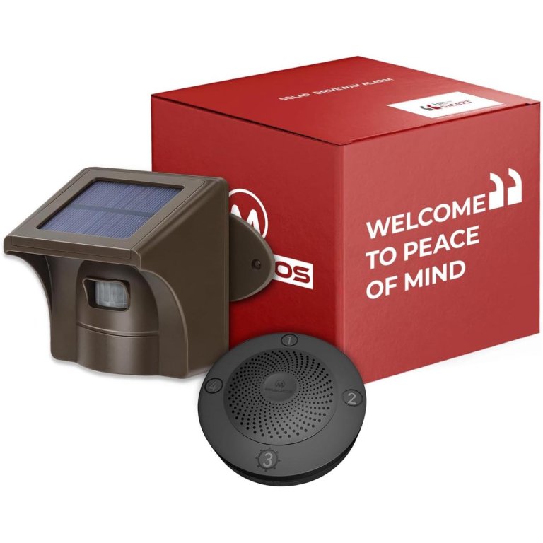 Secure Your Home Emacros Long Range Solar Wireless Driveway Alarm