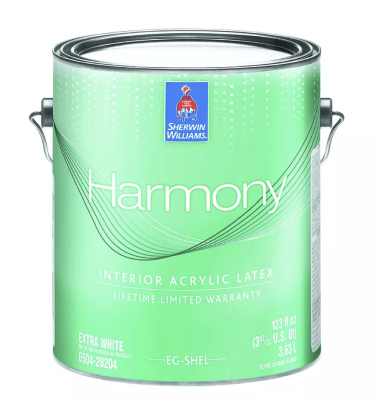 Can of Sherwin-Williams Harmony paint