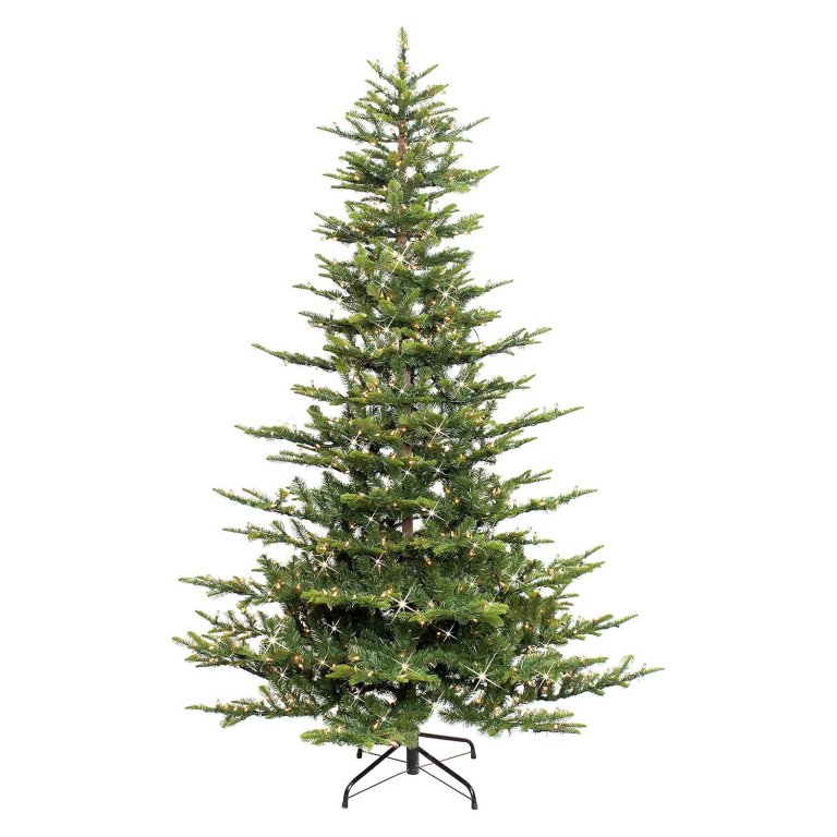 The Best Artificial Christmas Trees Puleo International Prelit Aspen Fir Christmas Tree