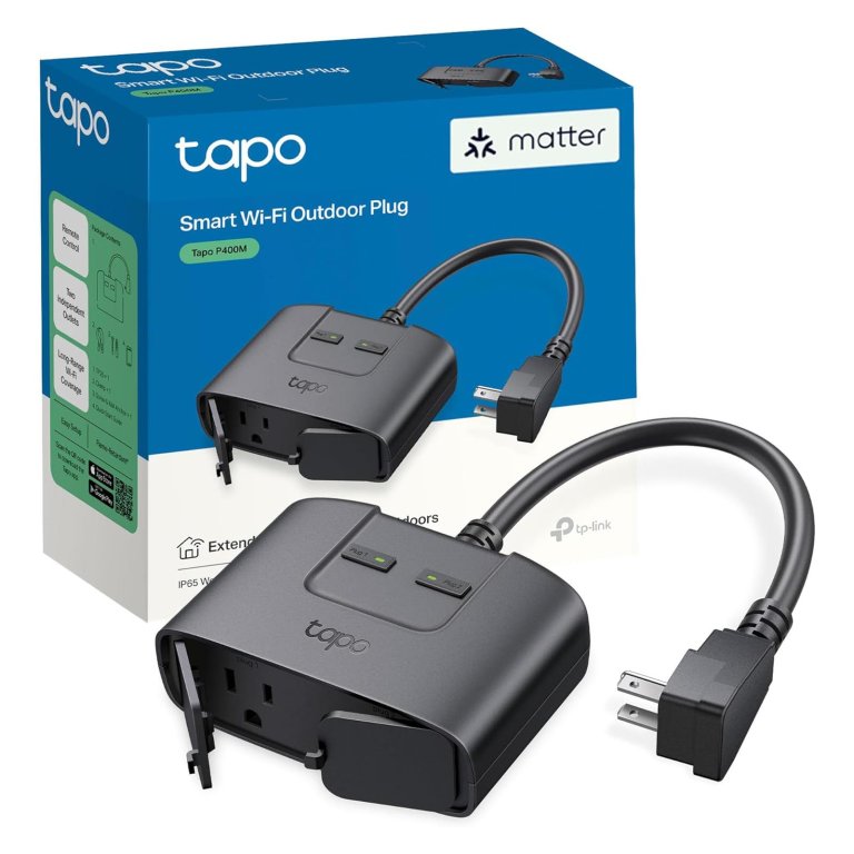 The Best Gifts under 50 dollars TP-Link Tapo Matter Outdoor Smart Plug
