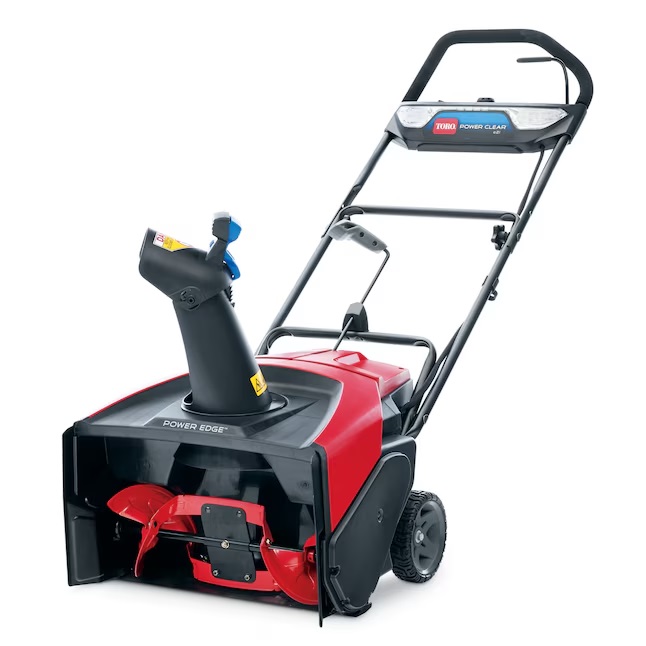 Toro Power Clear 60V 21-in Battery Snow Blower on a white background