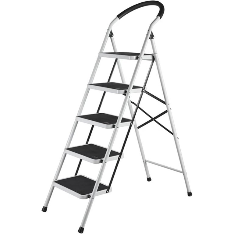 A step ladder on a white background