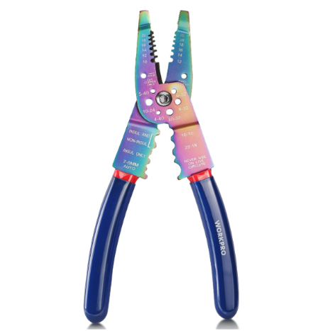 WorkPro 8-Inch Wire Stripper and Crimper