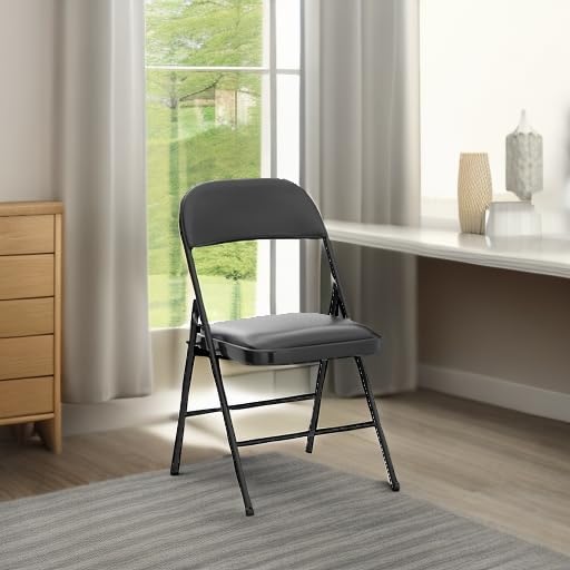 Nazhura folding chair in a room with a grey carpet.