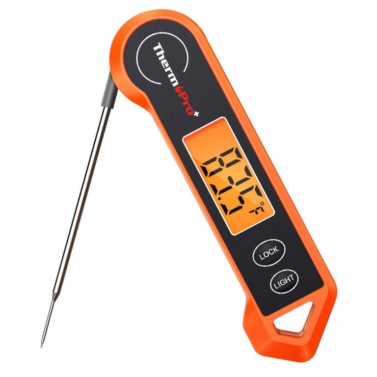 ThermoPro meat thermometer in orange
