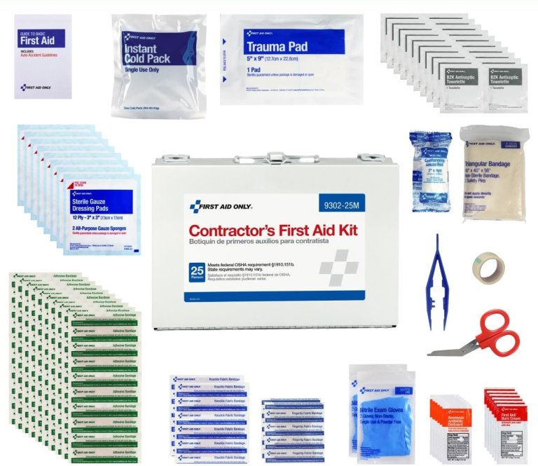 178-Piece Contractors' First Aid Kit